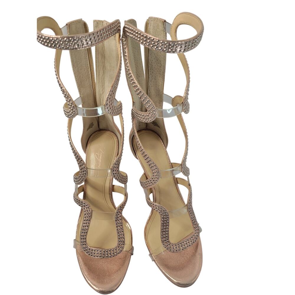 Vince Camuto 'Inferno' Embellished Strappy Heels – Size 8 – $48